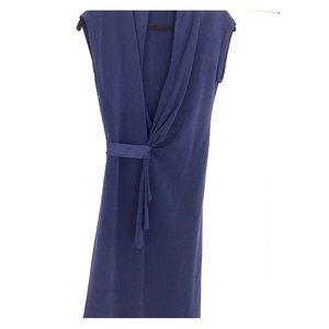 Eli Tahari Navy wrap dress